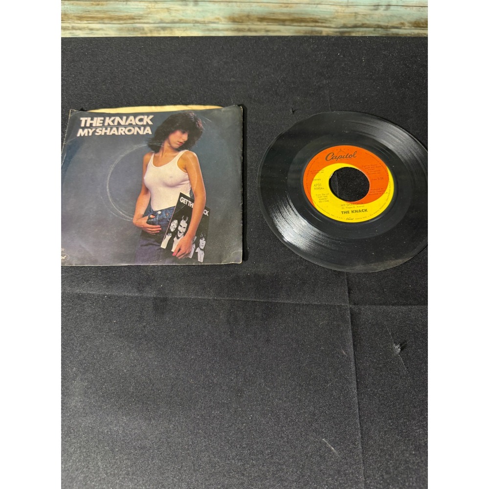 The Knack Vinyl 45 RPM 7" Black Good My Sharona b/w Let Me Out Picture Sleeve